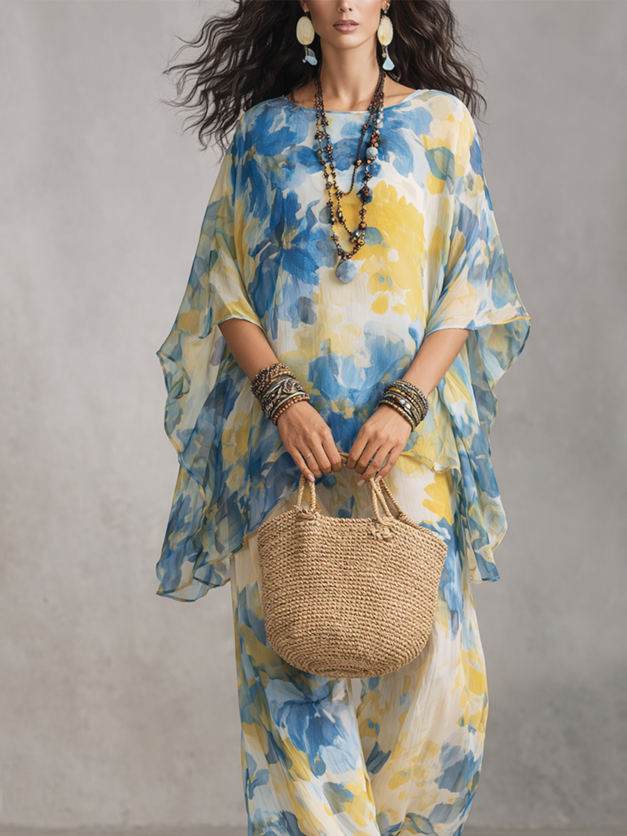Chelsea Monroe ™ | Elegant Watercolor Floral Tulle Set