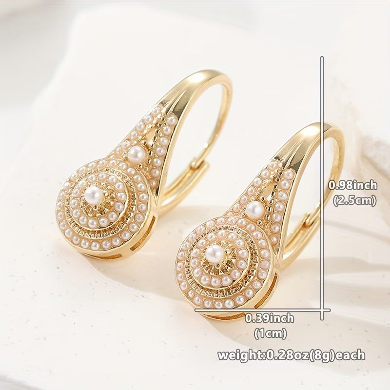 FIORA | ELEGANT PEARL BLOOM EARRINGS