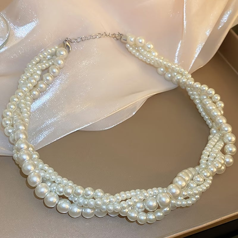 OPHELIA | ELEGANT STATEMENT PEARL NECKLACE