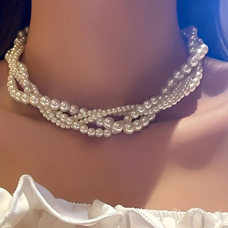 OPHELIA | ELEGANT STATEMENT PEARL NECKLACE