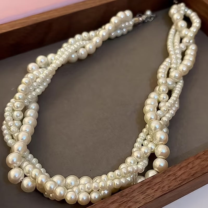 OPHELIA | ELEGANT STATEMENT PEARL NECKLACE