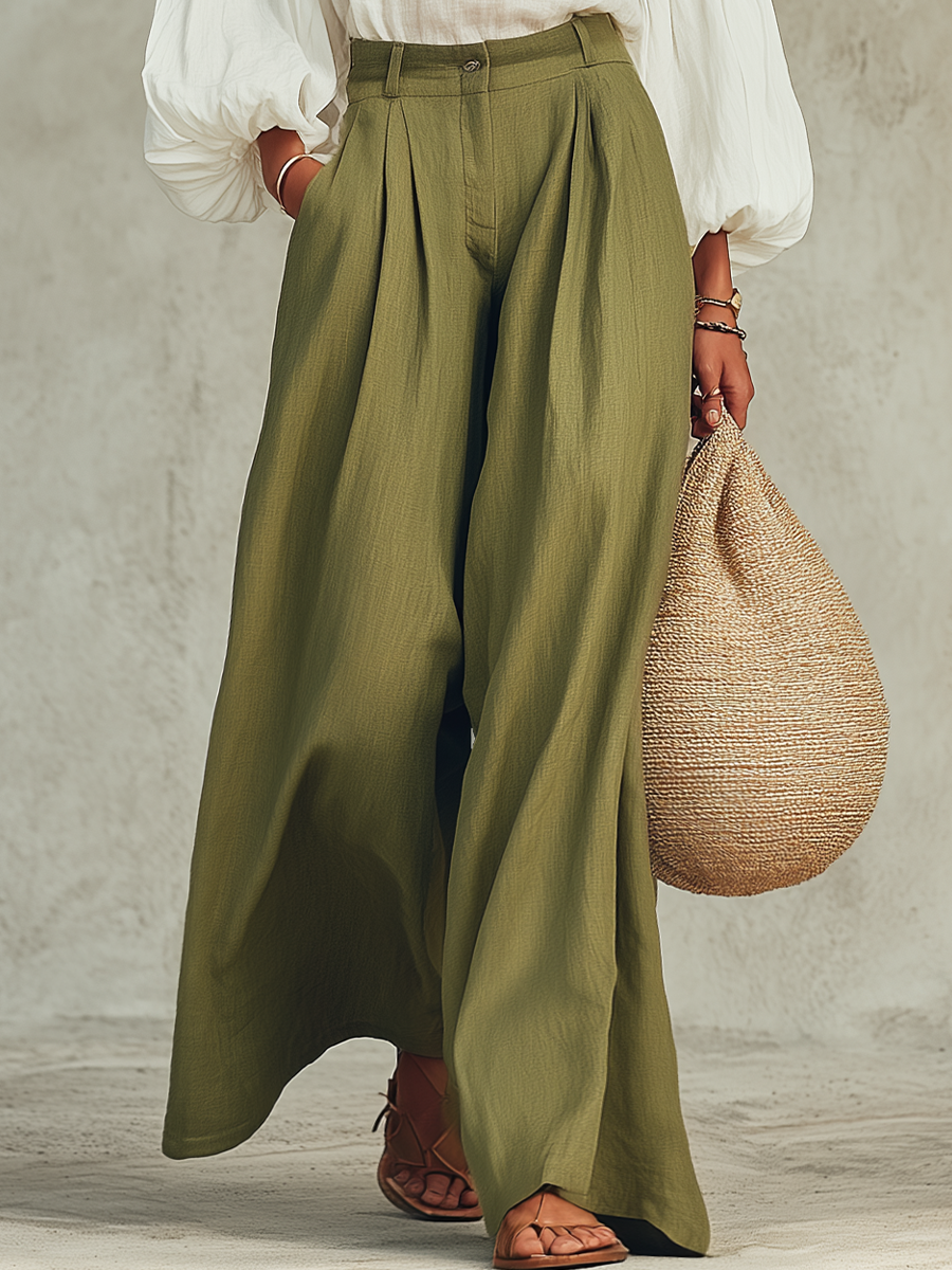 Chelsea Monroe ™ | Airy Puff Sleeve Wide-Leg Set