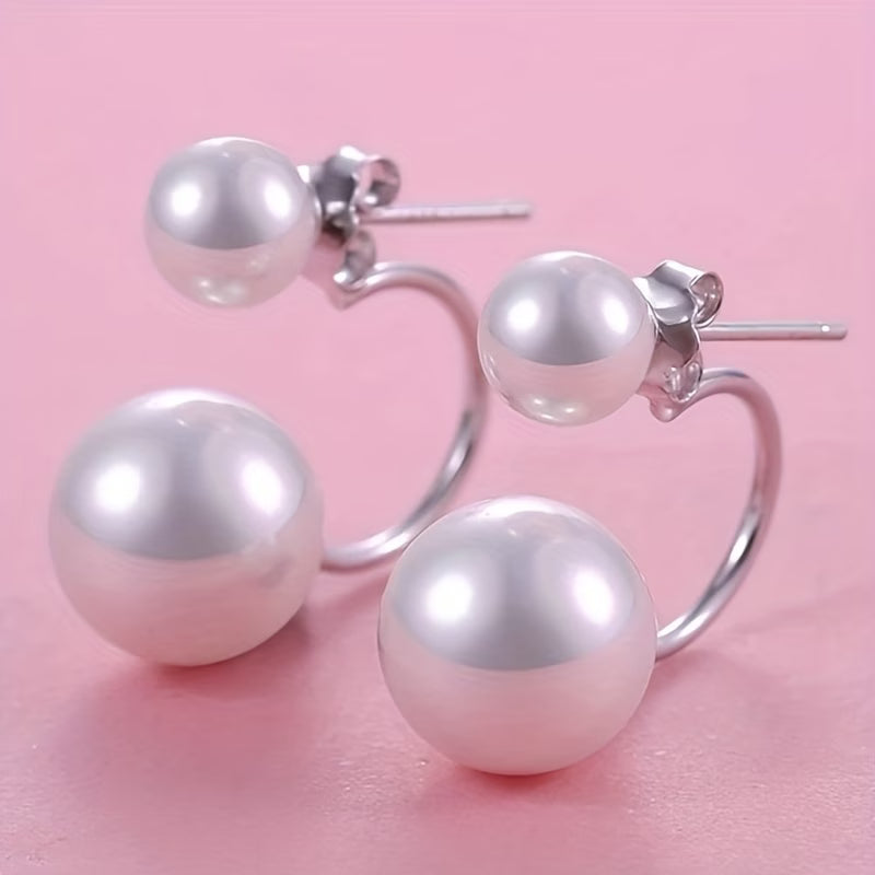 VALERIA | DOUBLE PEARL STATEMENT EARRINGS