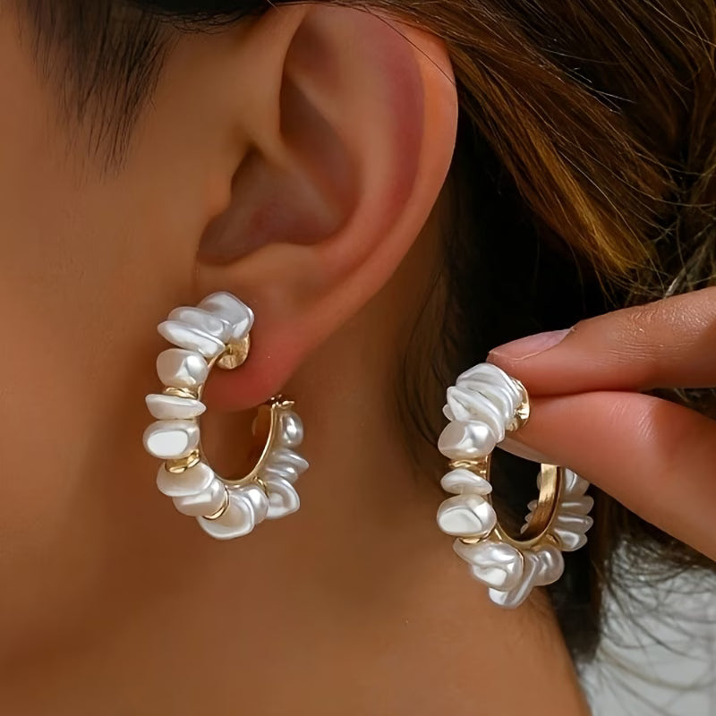 BIANCA | CHUNKY PEARL EARRINGS