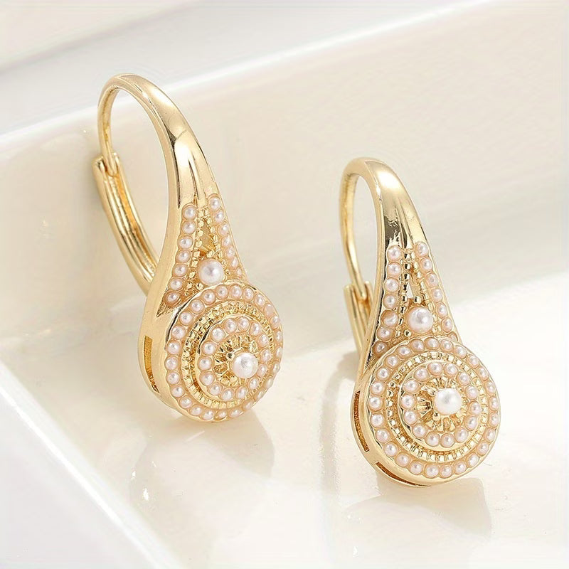 FIORA | ELEGANT PEARL BLOOM EARRINGS