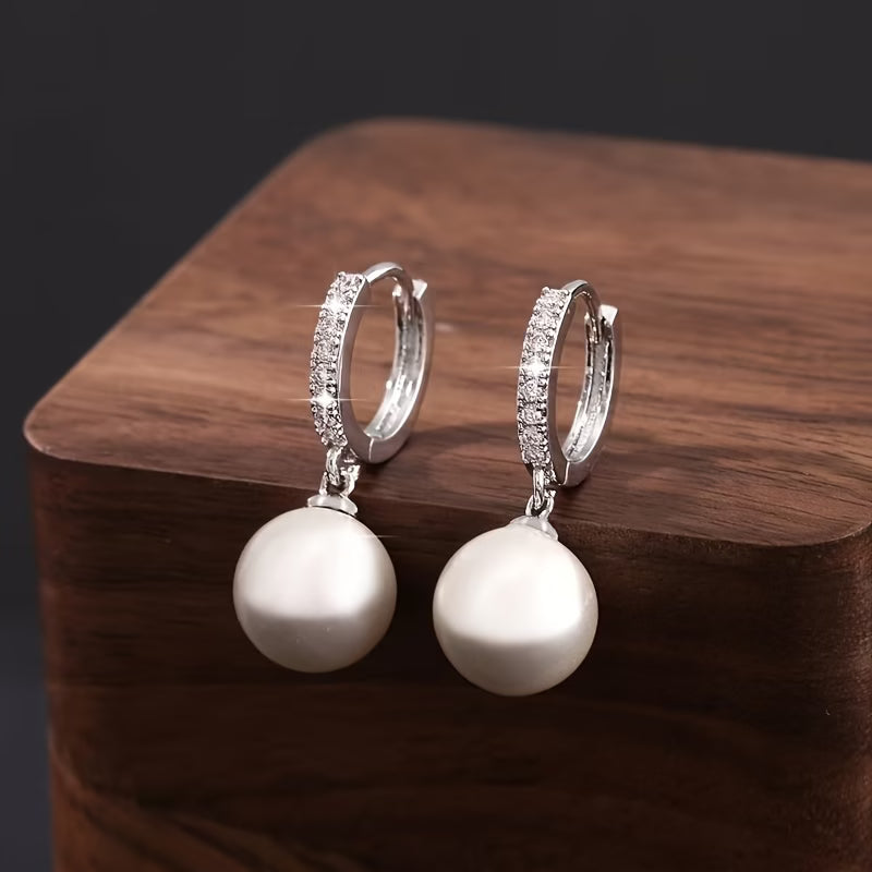 AVA | THE MODERN PEARL DROP EARRINGS