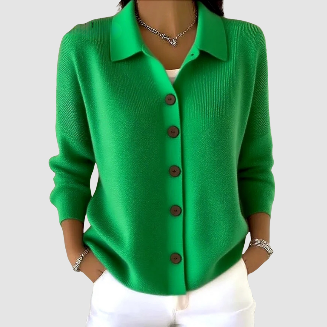 Button-Up Knit Cardigan