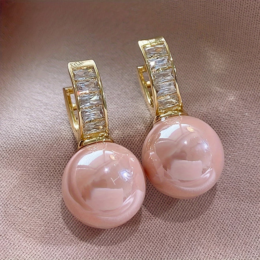 ROSALIE | ROSE PEARL EARRINGS