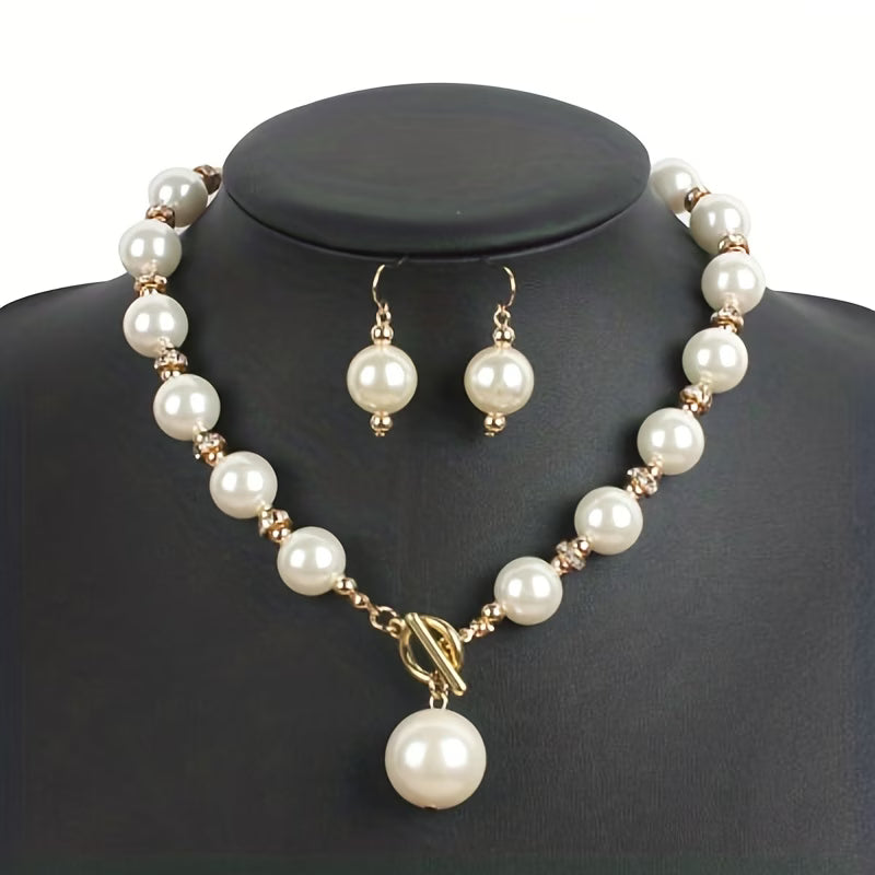VALENCIA | CHUNKY PEARL NECKLACE SET