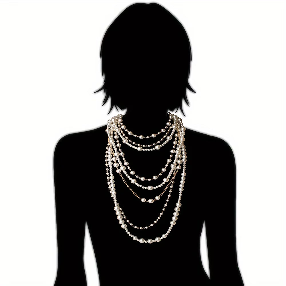 ZARIA | BOHO MULTI-LAYERED PEARL STATEMENT SET