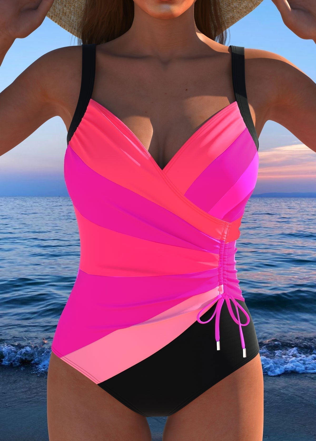 Mayte | Crossed swimsuit that stylizes and flatters