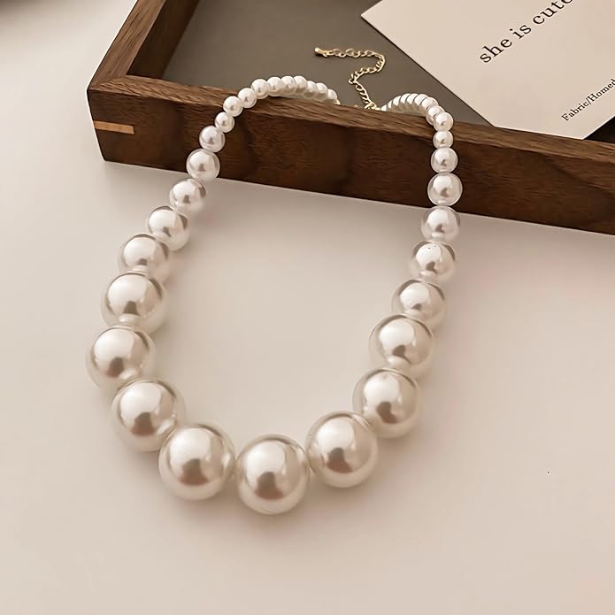GRACELYN | ELEGANT GRACEFUL PEARL NECKLACE SET