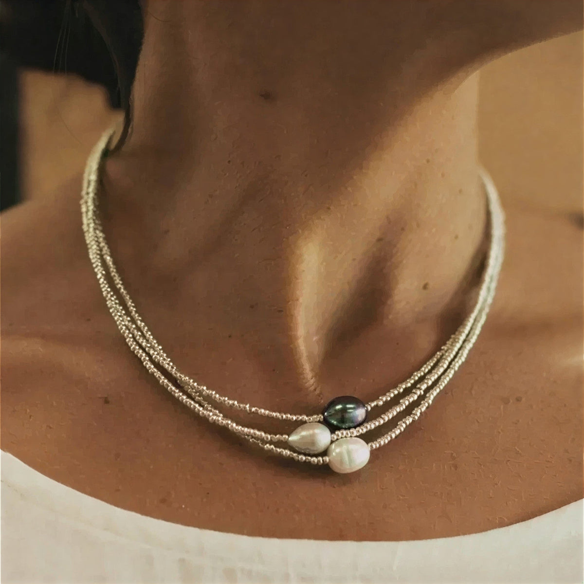 MARCELLA | BAROQUE PEARL MULTI-STRAND NECKLACE