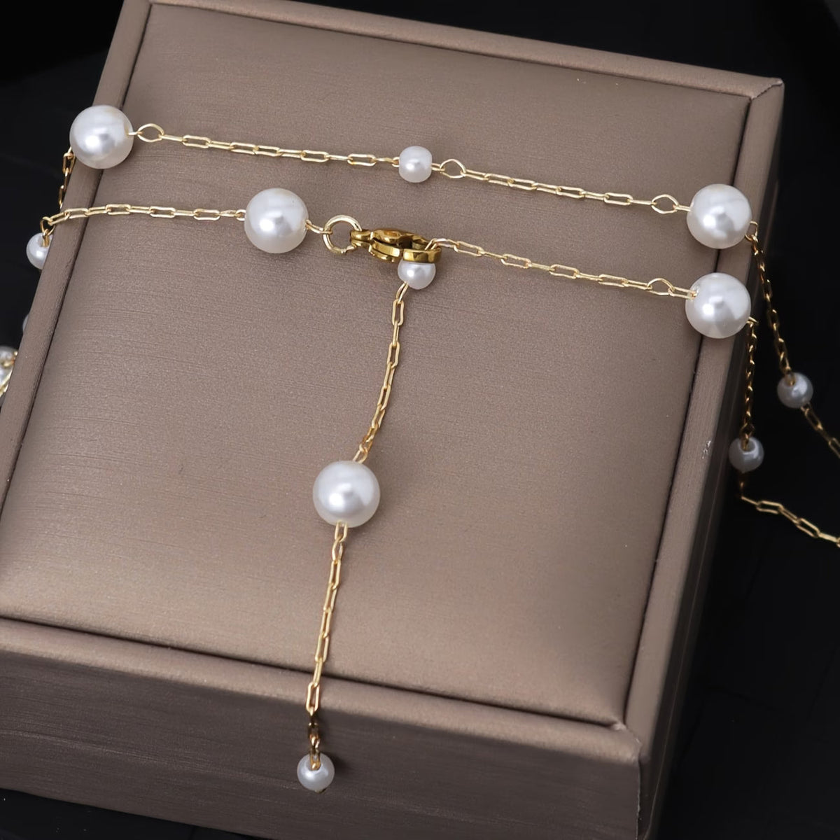 CELESTE | ELEGANT SKY PEARL NECKLACE