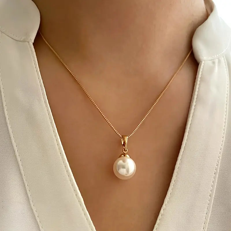 GRACELYN | ELEGANT GRACEFUL PEARL NECKLACE SET