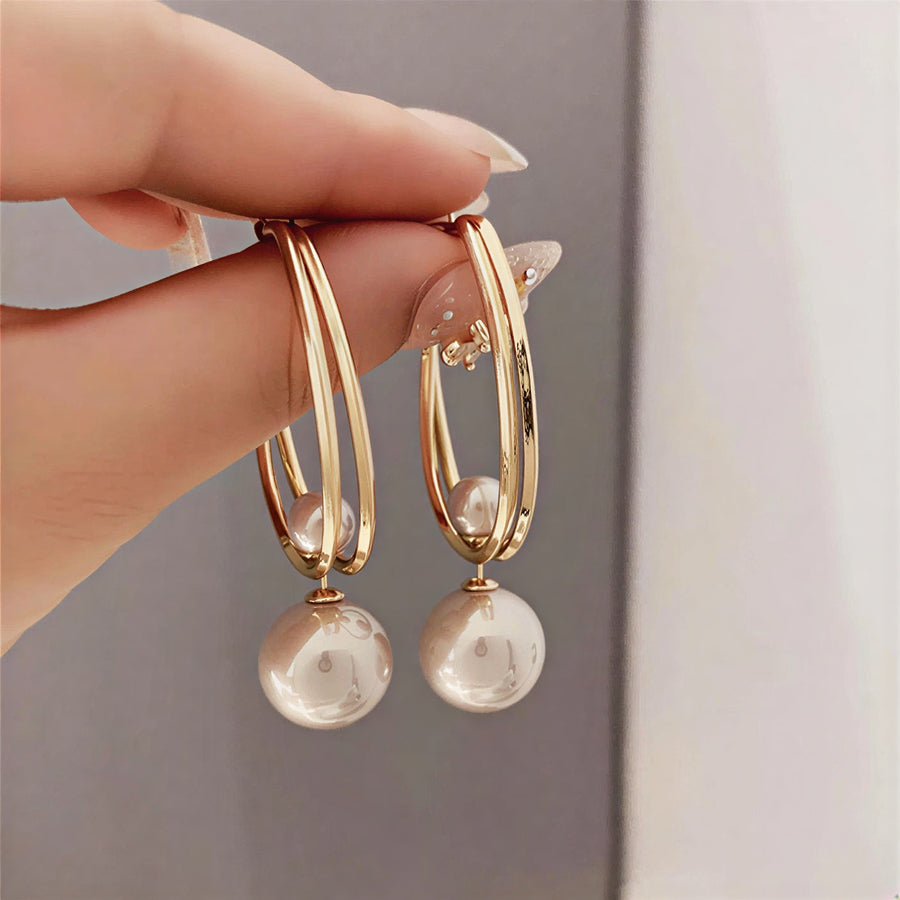 VIOLET | VINTAGE CHARMMING PEARL EARRINGS