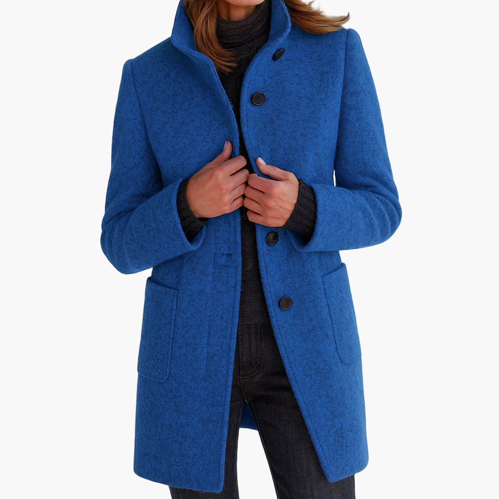 Petra | Women's Wool Coat with Elegant Fit and Classic Buttons