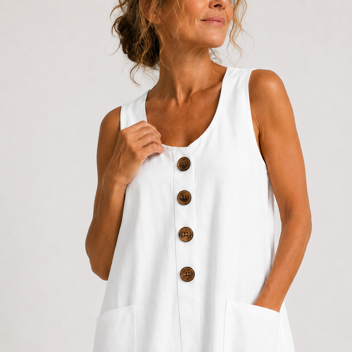 Maud - Cotton and Linen Dress