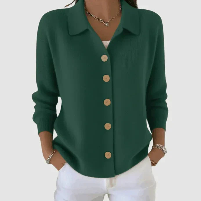 Button-Up Knit Cardigan