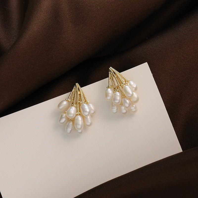 RAINA | PEARL RAIN EARRINGS