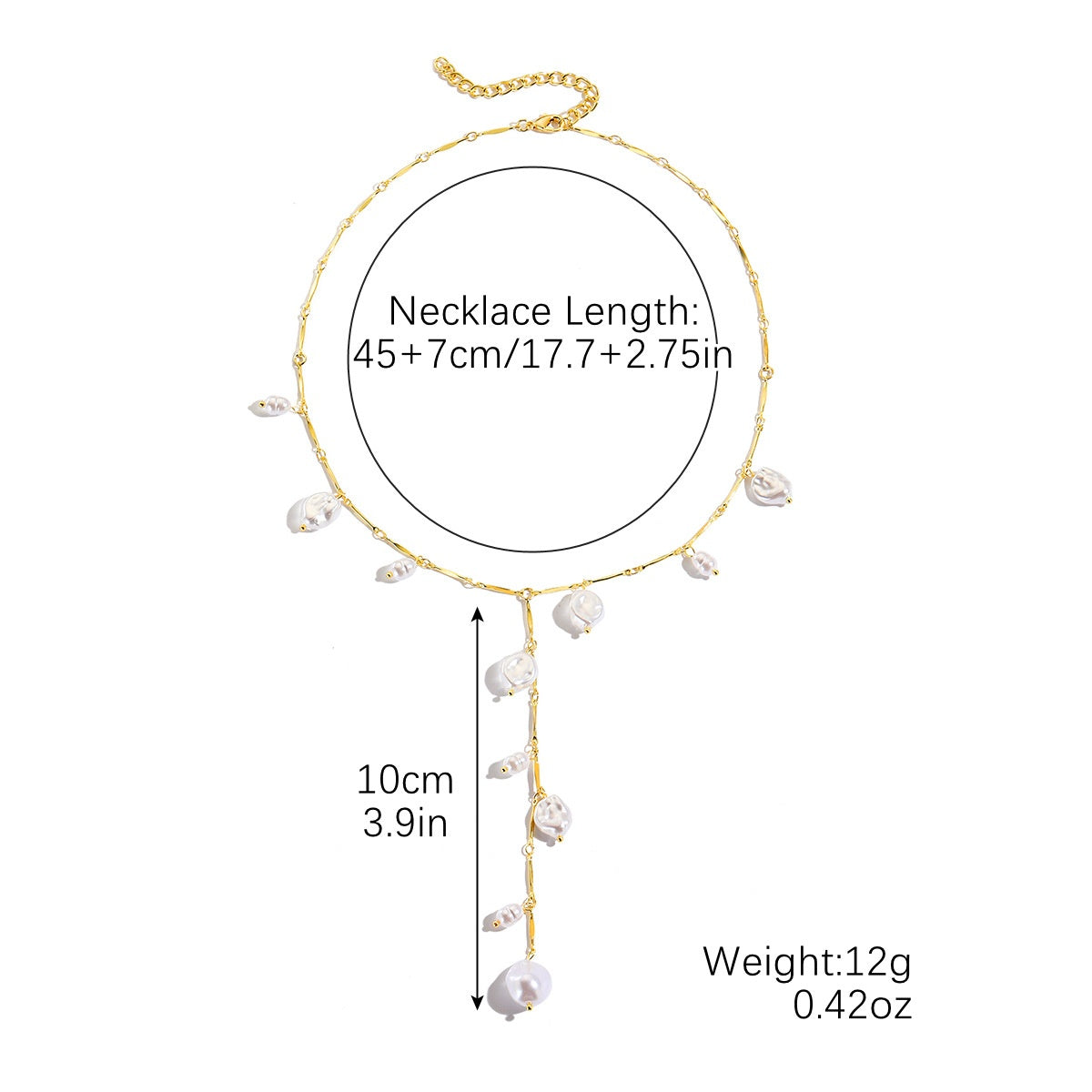 LUNA | PEARL MAGIC WATERFALL NECKLACE