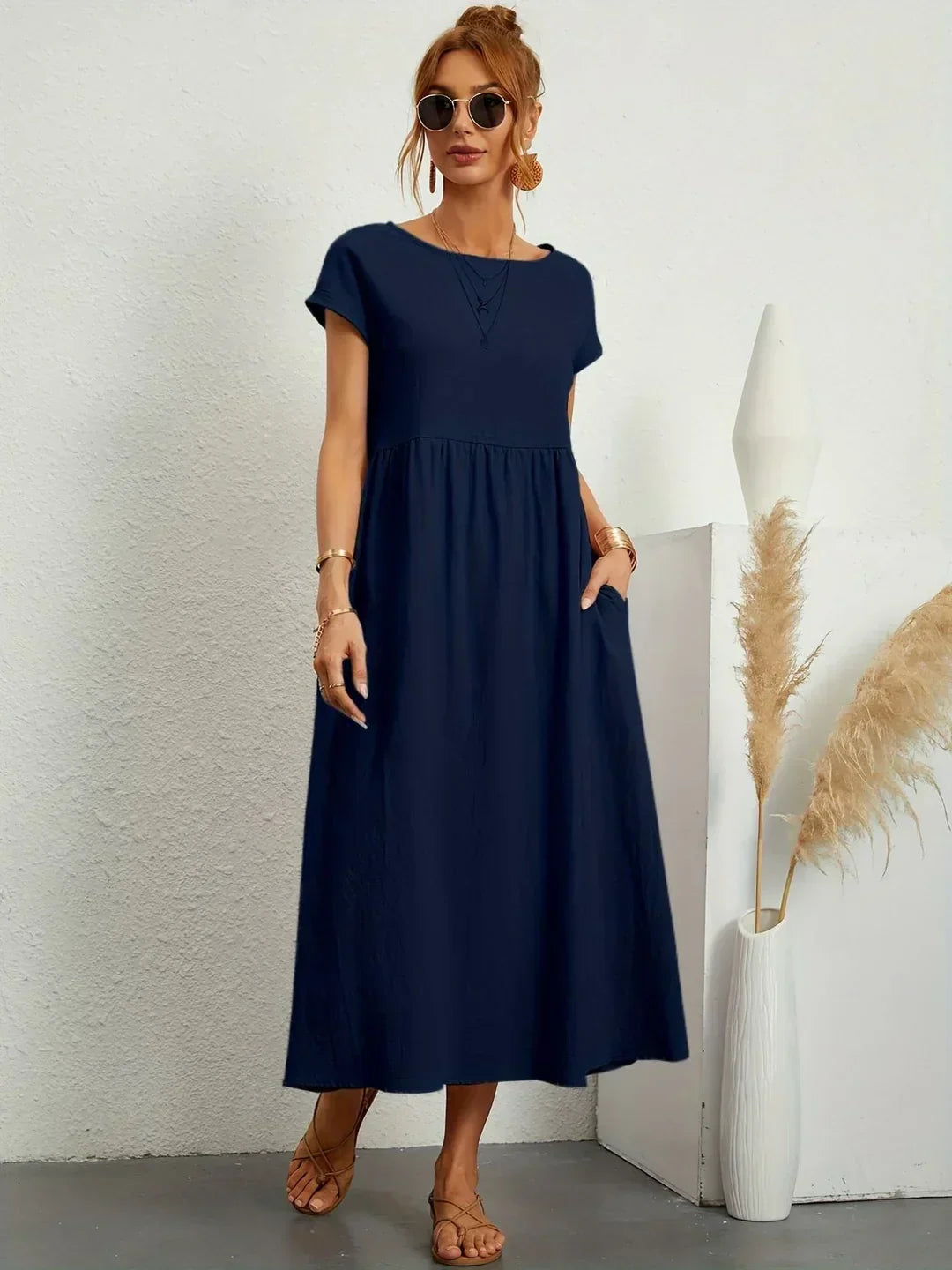 Gabrielle™ — Timeless Elegance Midi Dress