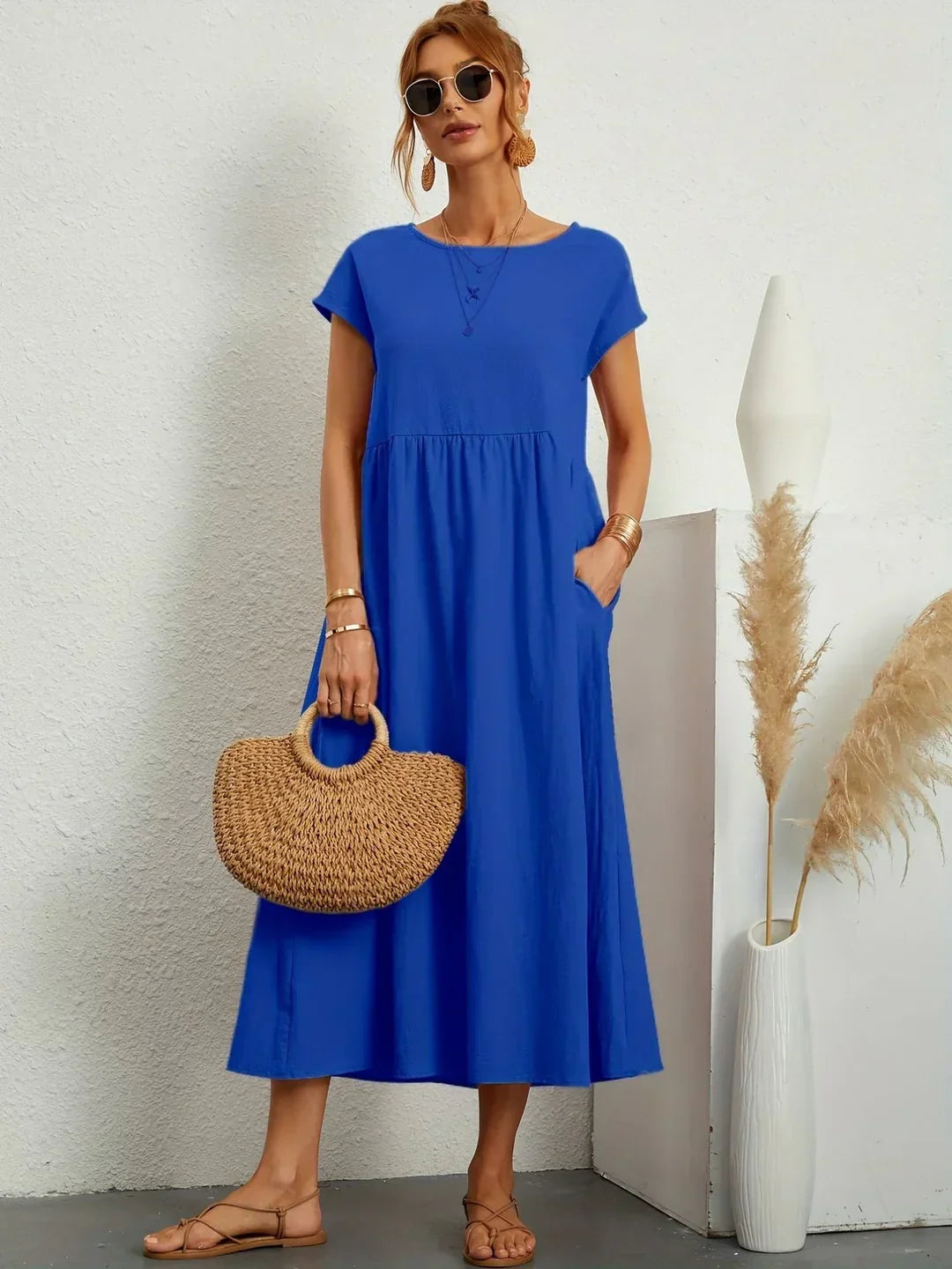 Gabrielle™ — Timeless Elegance Midi Dress
