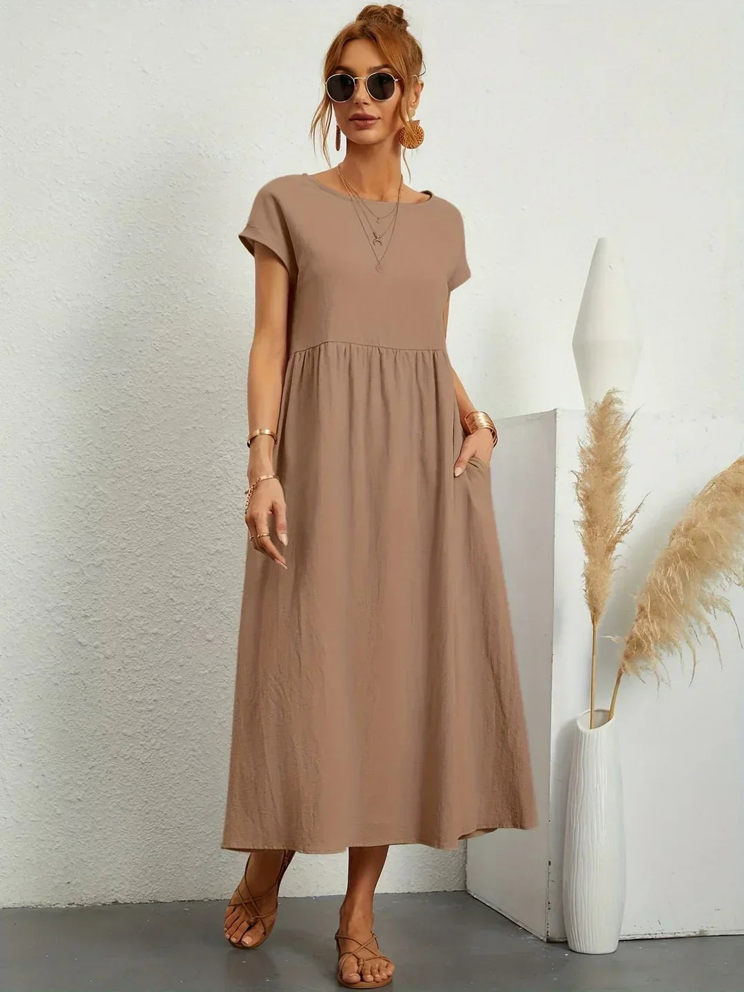 Gabrielle™ — Timeless Elegance Midi Dress
