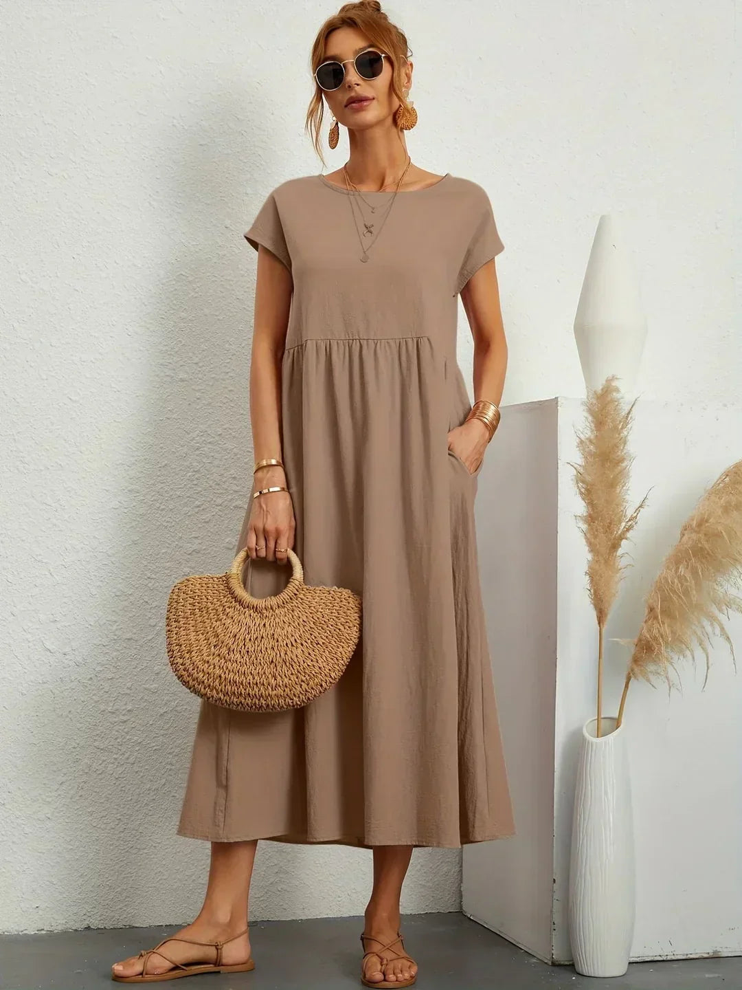 Gabrielle™ — Timeless Elegance Midi Dress