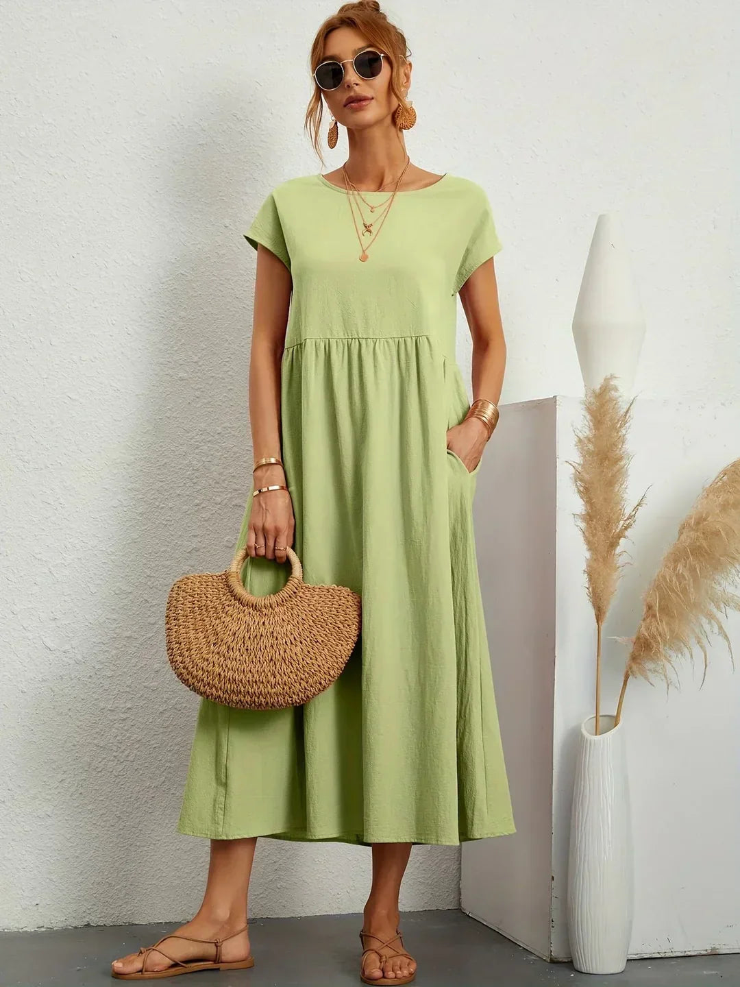 Gabrielle™ — Timeless Elegance Midi Dress