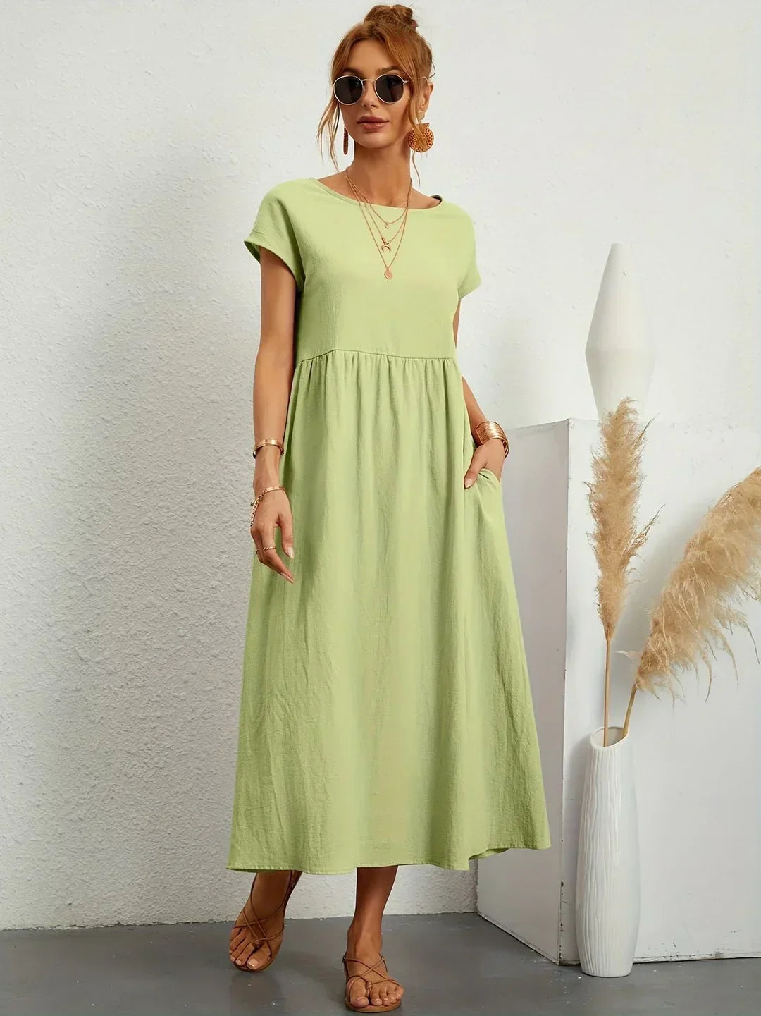Gabrielle™ — Timeless Elegance Midi Dress
