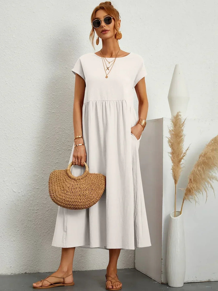 Gabrielle™ — Timeless Elegance Midi Dress