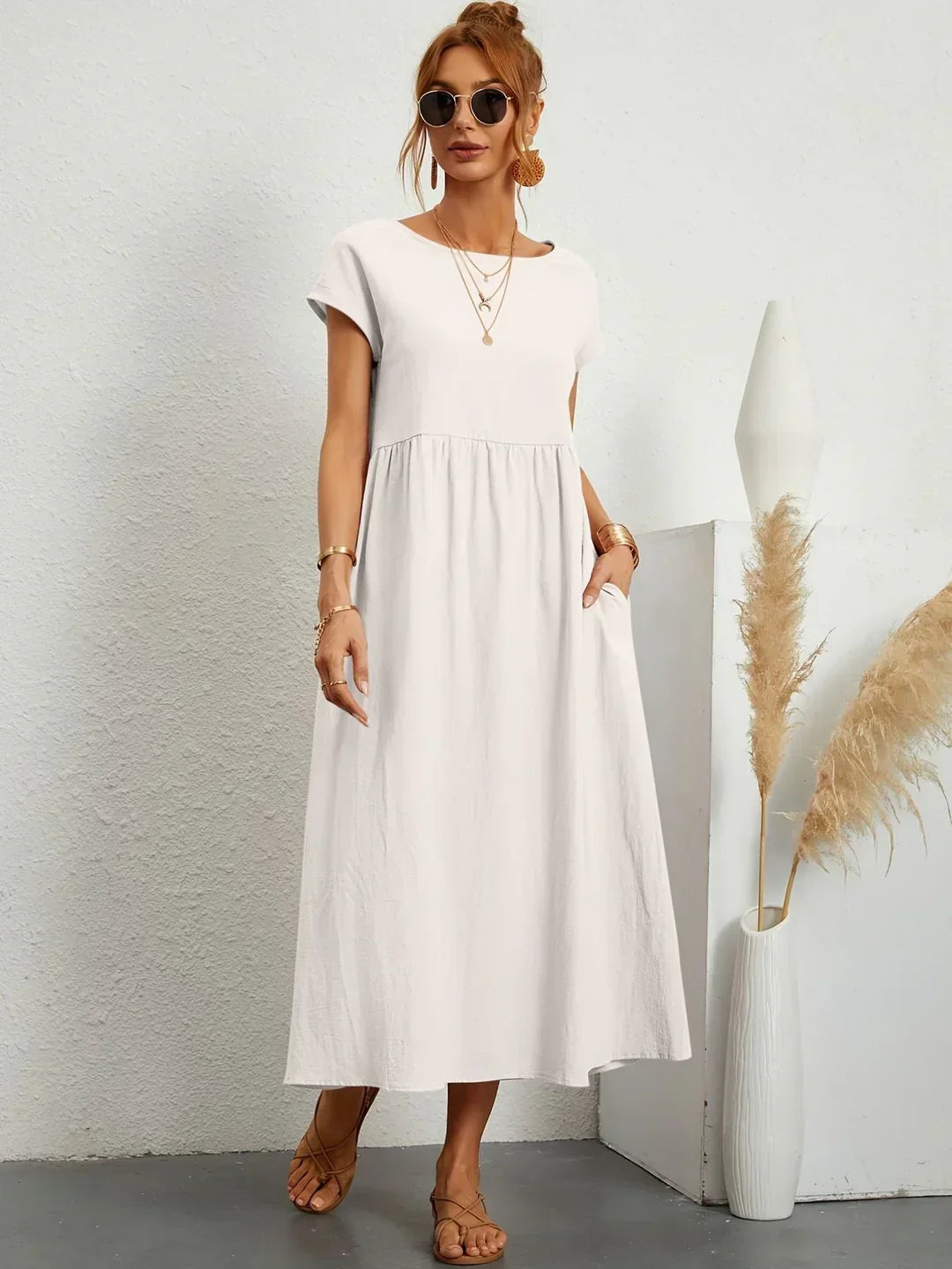 Gabrielle™ — Timeless Elegance Midi Dress