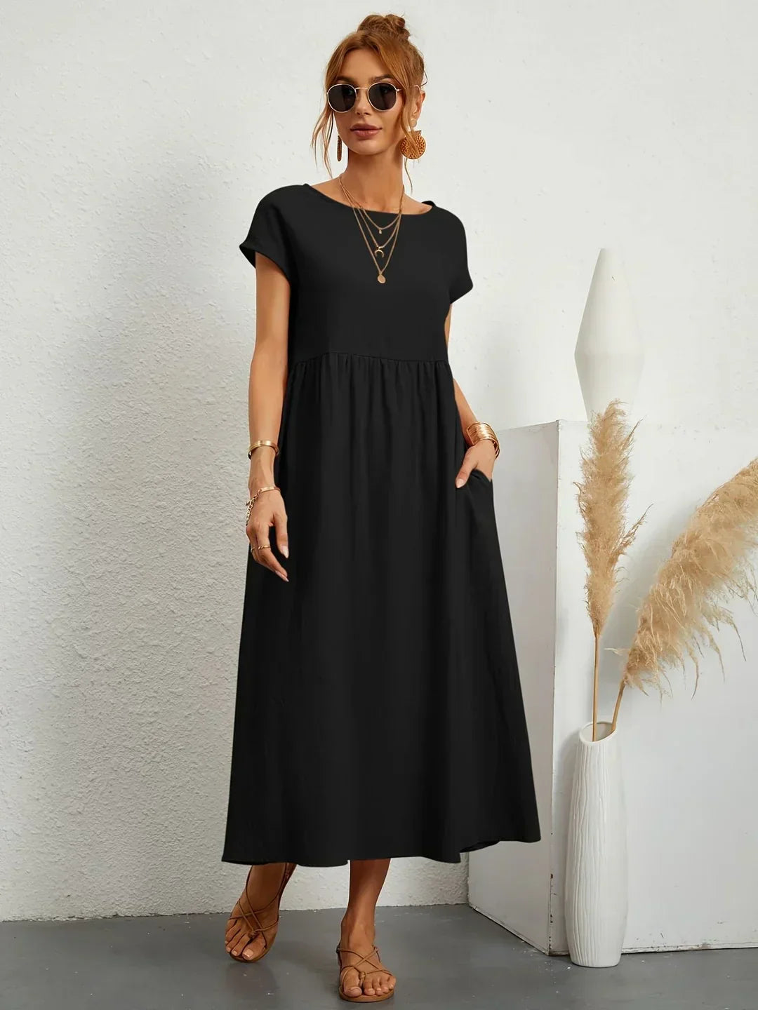 Gabrielle™ — Timeless Elegance Midi Dress