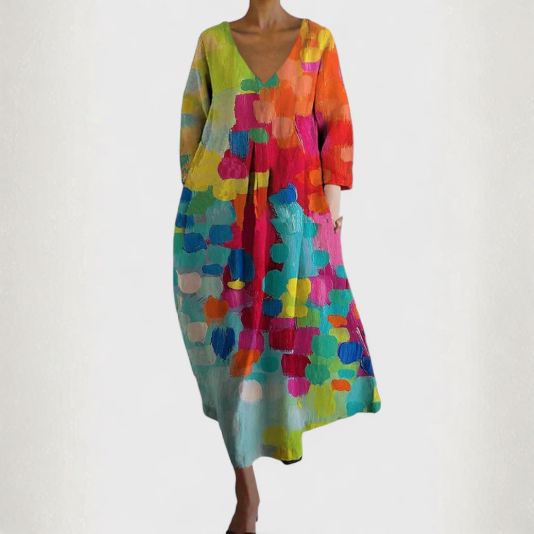 Isalinde | Comfortable V-neck Dress