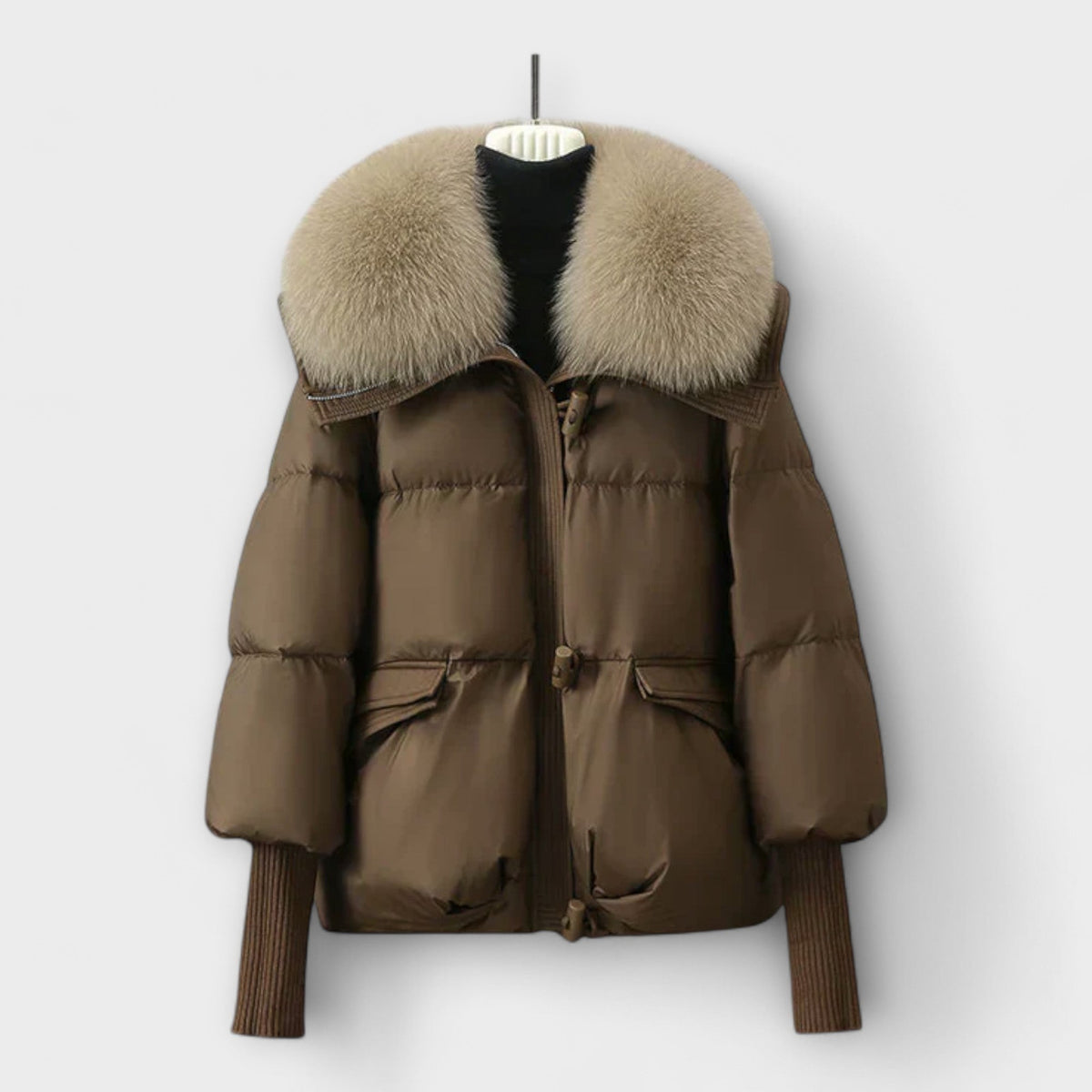 Lucyna – Elegant Jacket with Faux Fur