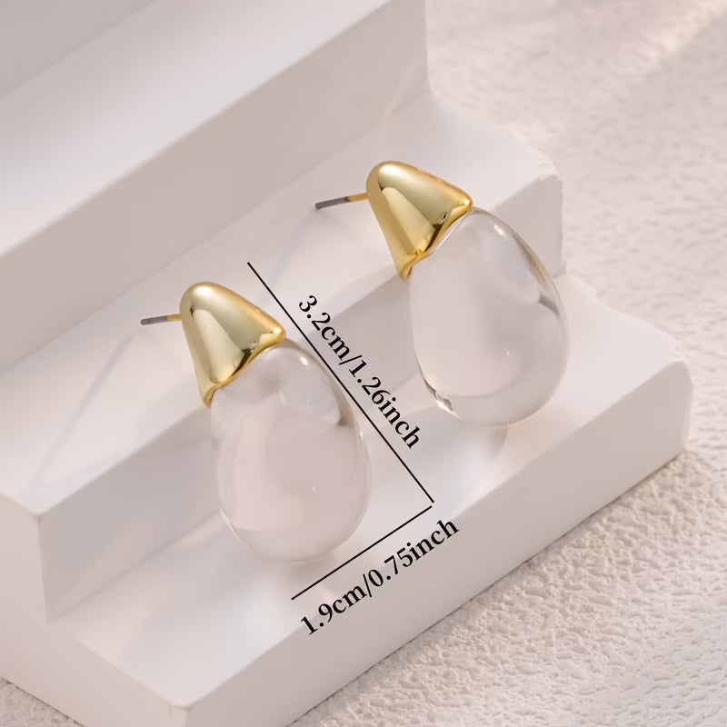 SKYLAR | ACRYLIC TEARDROP EARRINGS