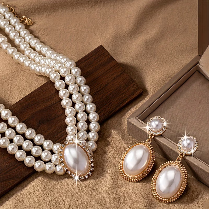 VICTORIA | CLASSIC PEARL STRAND JEWELLERY SET