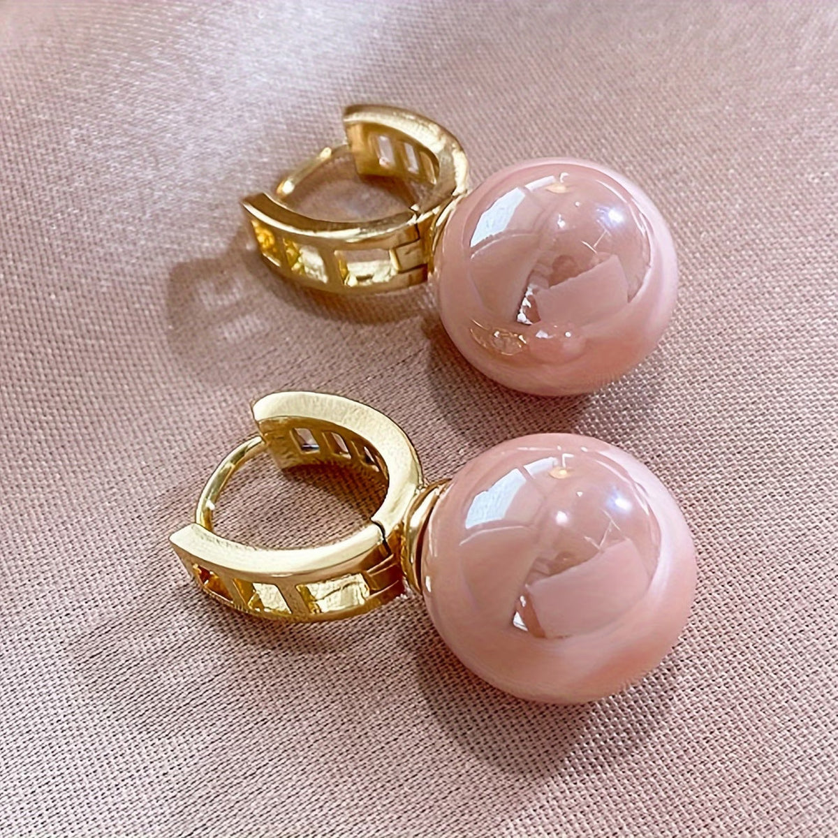 ROSALIE | ROSE PEARL EARRINGS