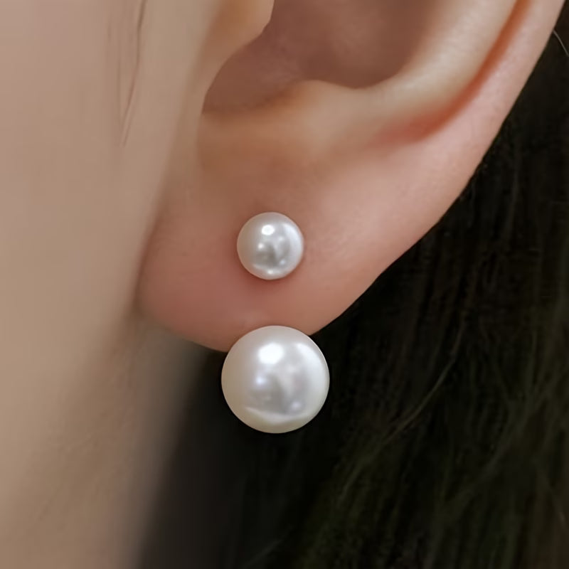 VALERIA | DOUBLE PEARL STATEMENT EARRINGS