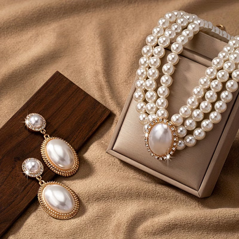 VICTORIA | CLASSIC PEARL STRAND JEWELLERY SET