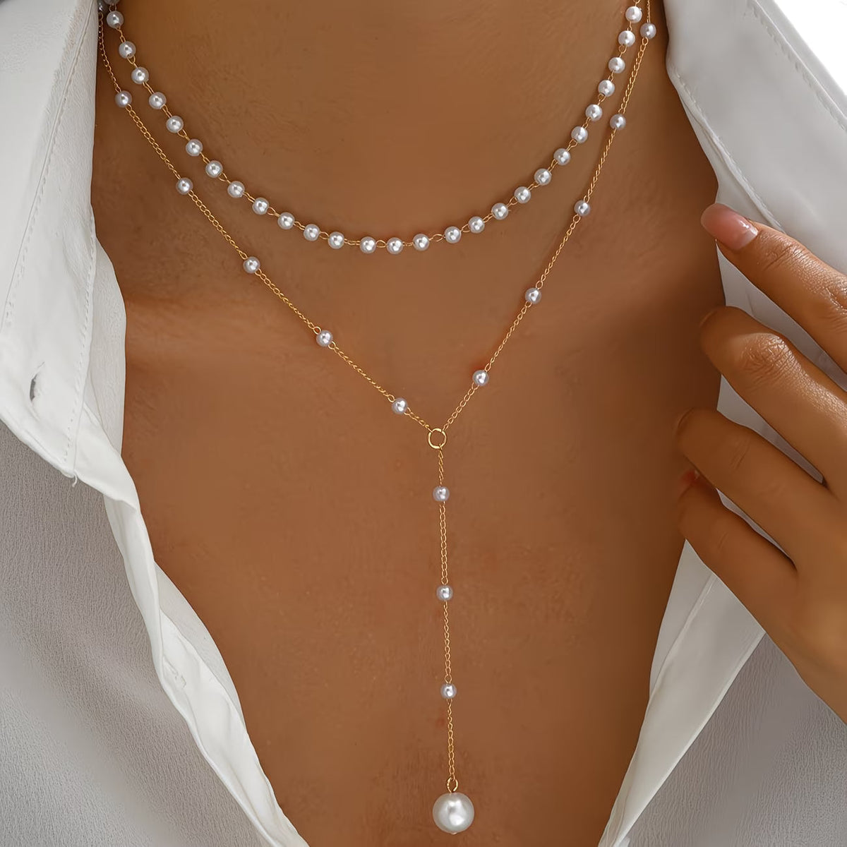 MARGAUX | THE GRADUATED PEARL STRAND NECKLACE