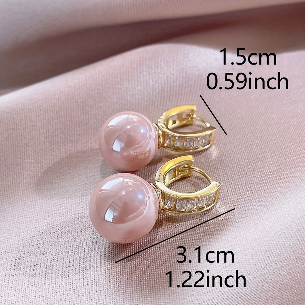 ROSALIE | ROSE PEARL EARRINGS