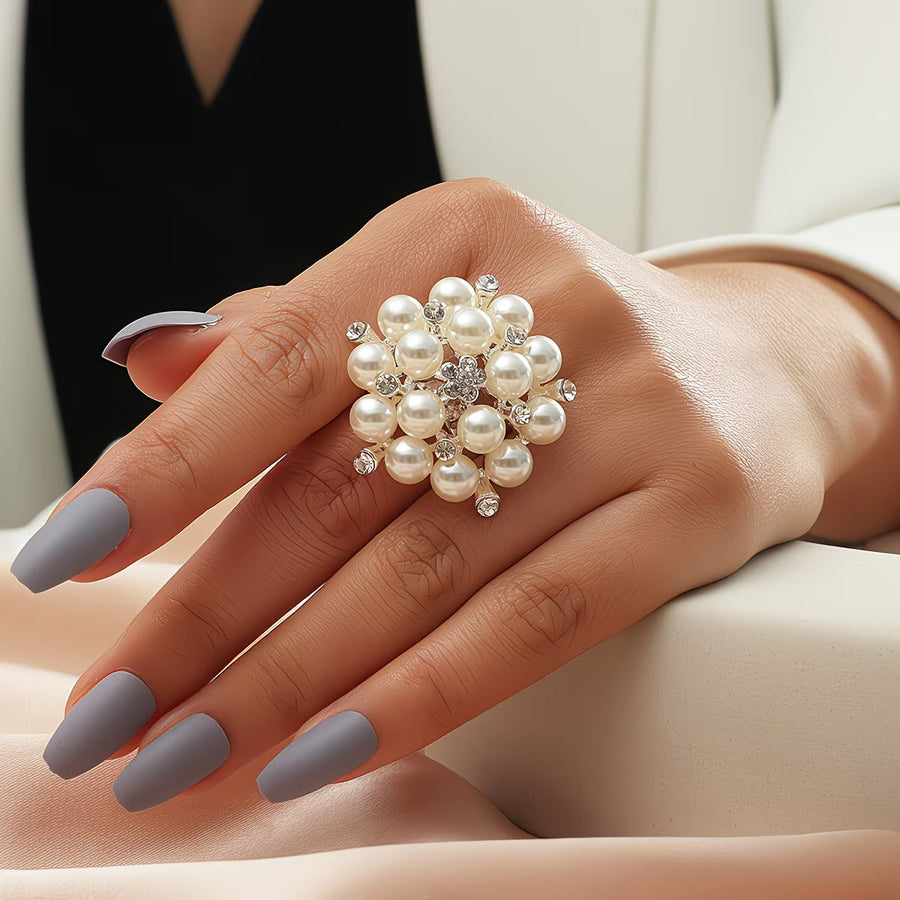 BLOSSOM | PEARL BLOOM ADJUSTABLE RING