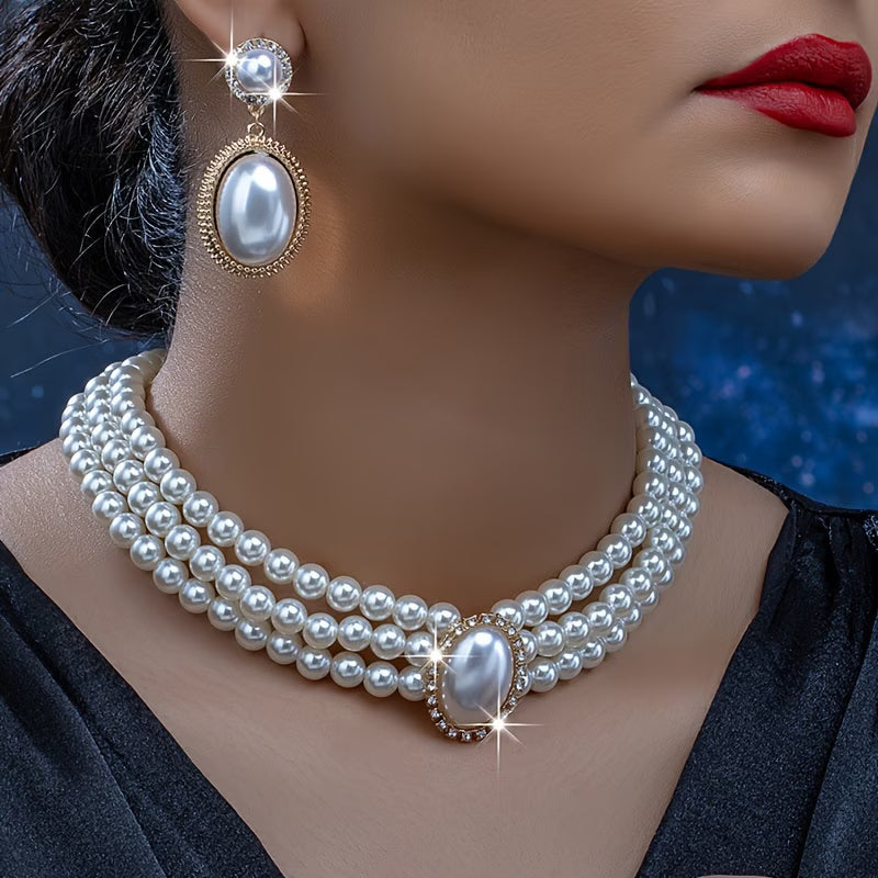 VICTORIA | CLASSIC PEARL STRAND JEWELLERY SET