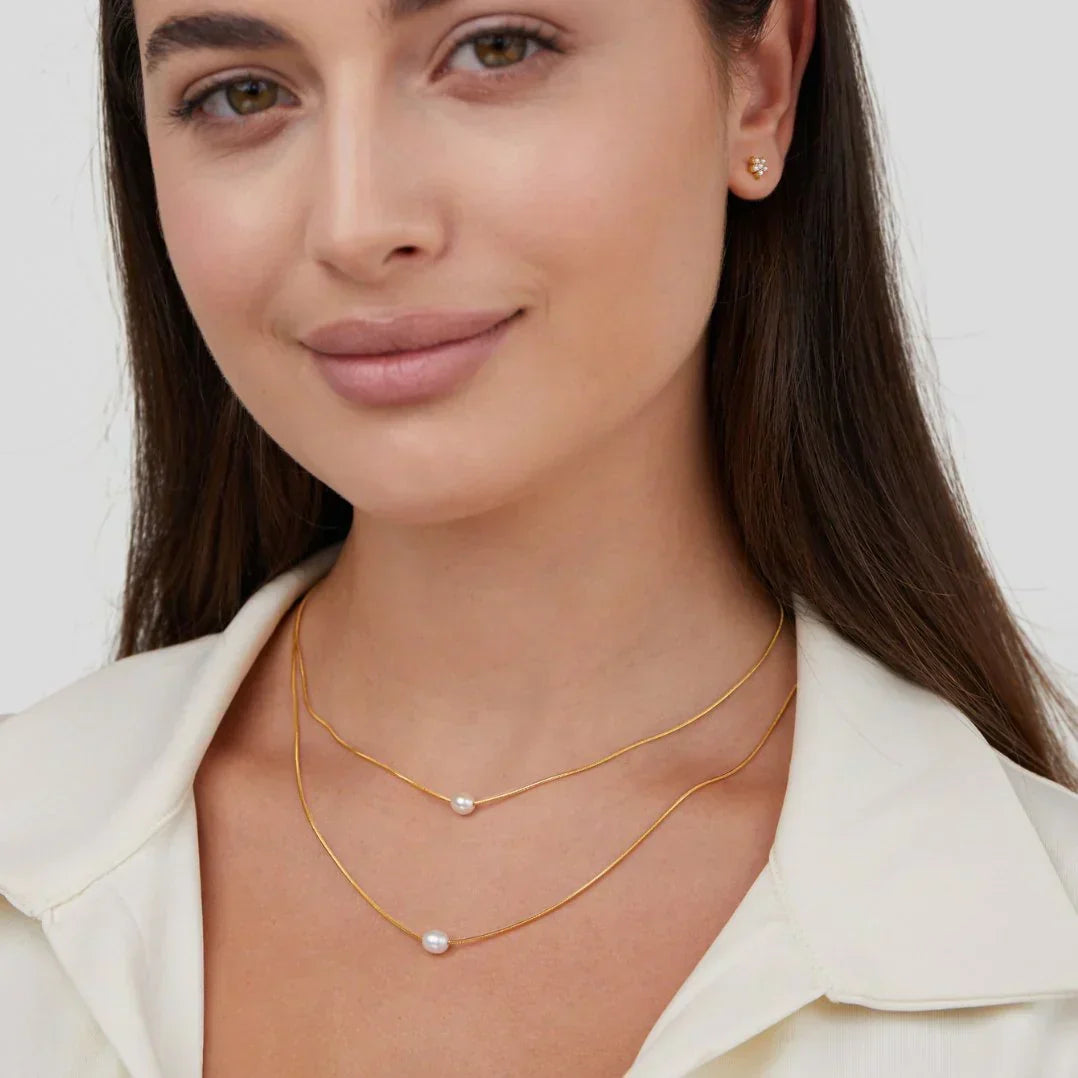 SERAPHINA | SOPHISTICATED LAYERED PEARL NECKLACE