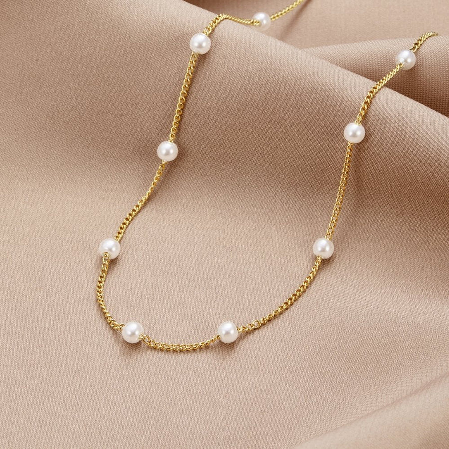 AURELIA | TIMELESS PEARL GOLD NECKLACE