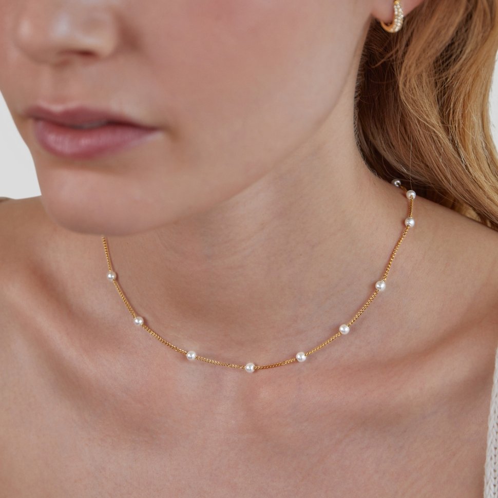 AURELIA | TIMELESS PEARL GOLD NECKLACE