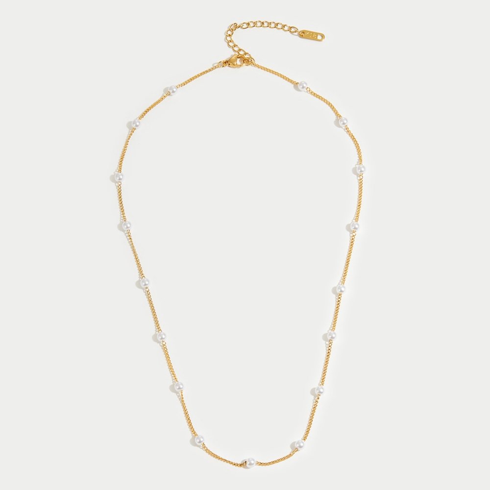 AURELIA | TIMELESS PEARL GOLD NECKLACE
