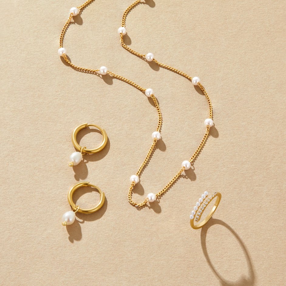 AURELIA | TIMELESS PEARL GOLD NECKLACE